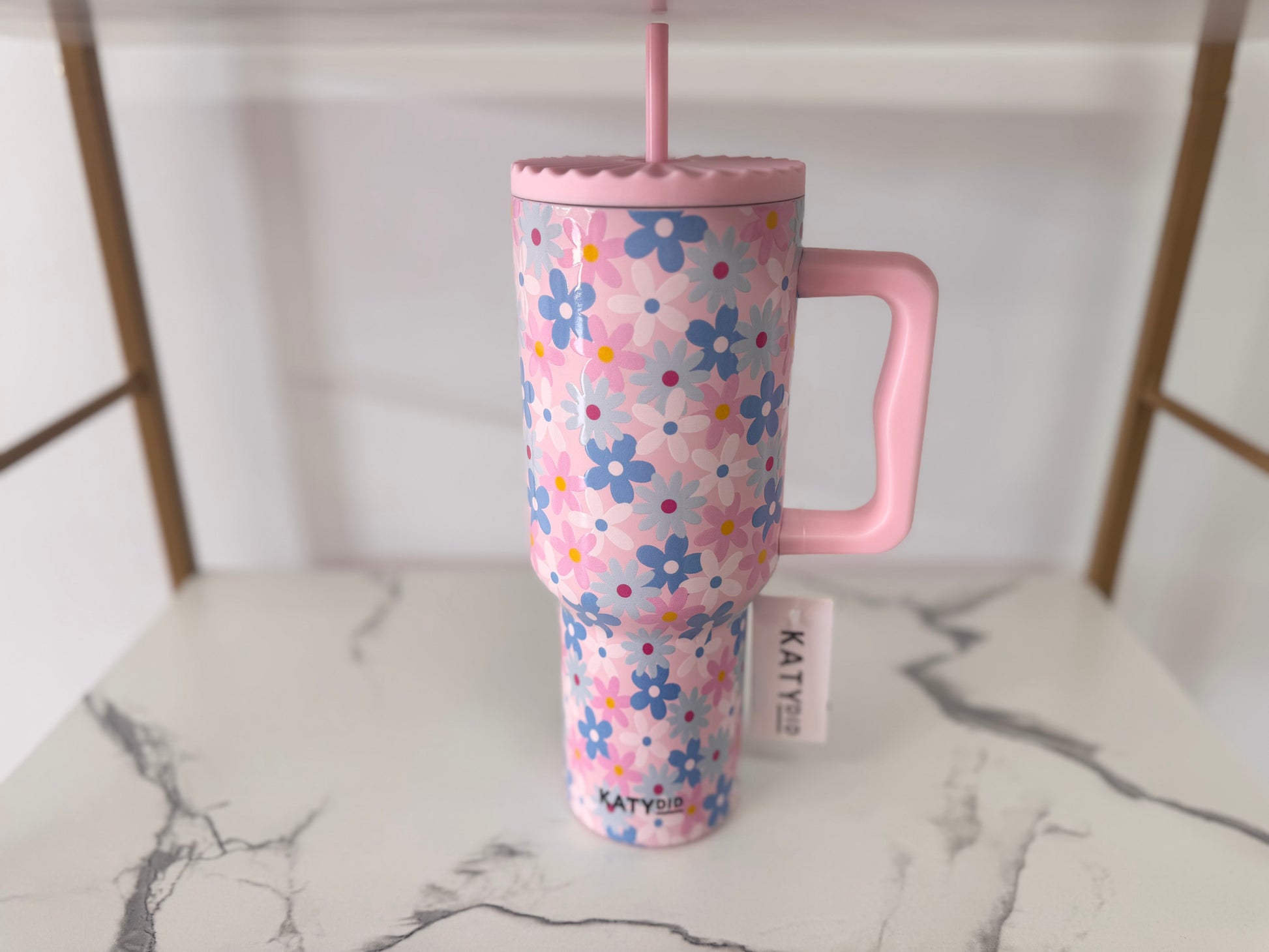 Floral Tumbler 38oz Cup