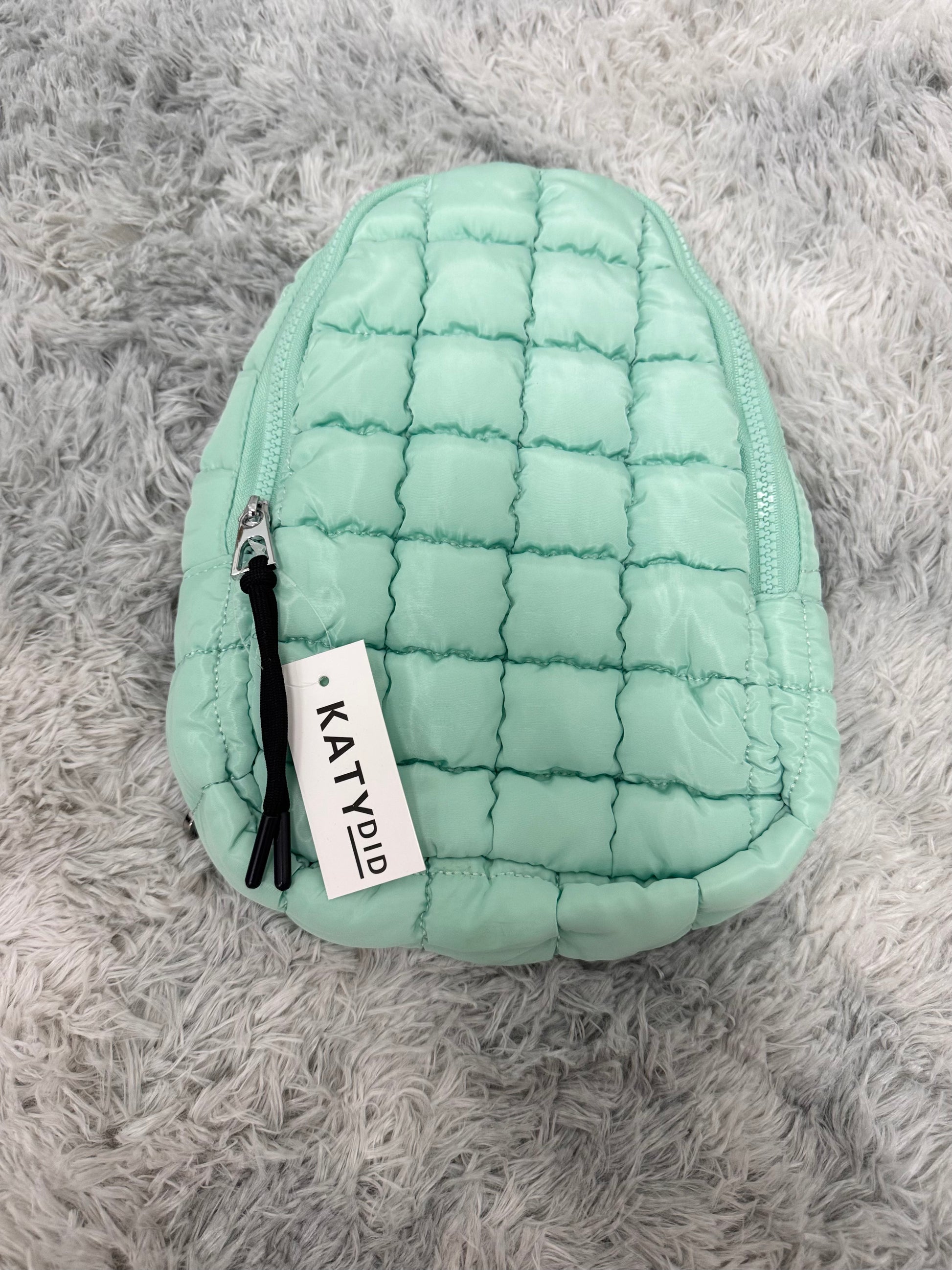 Mint Quilted Sling Bag