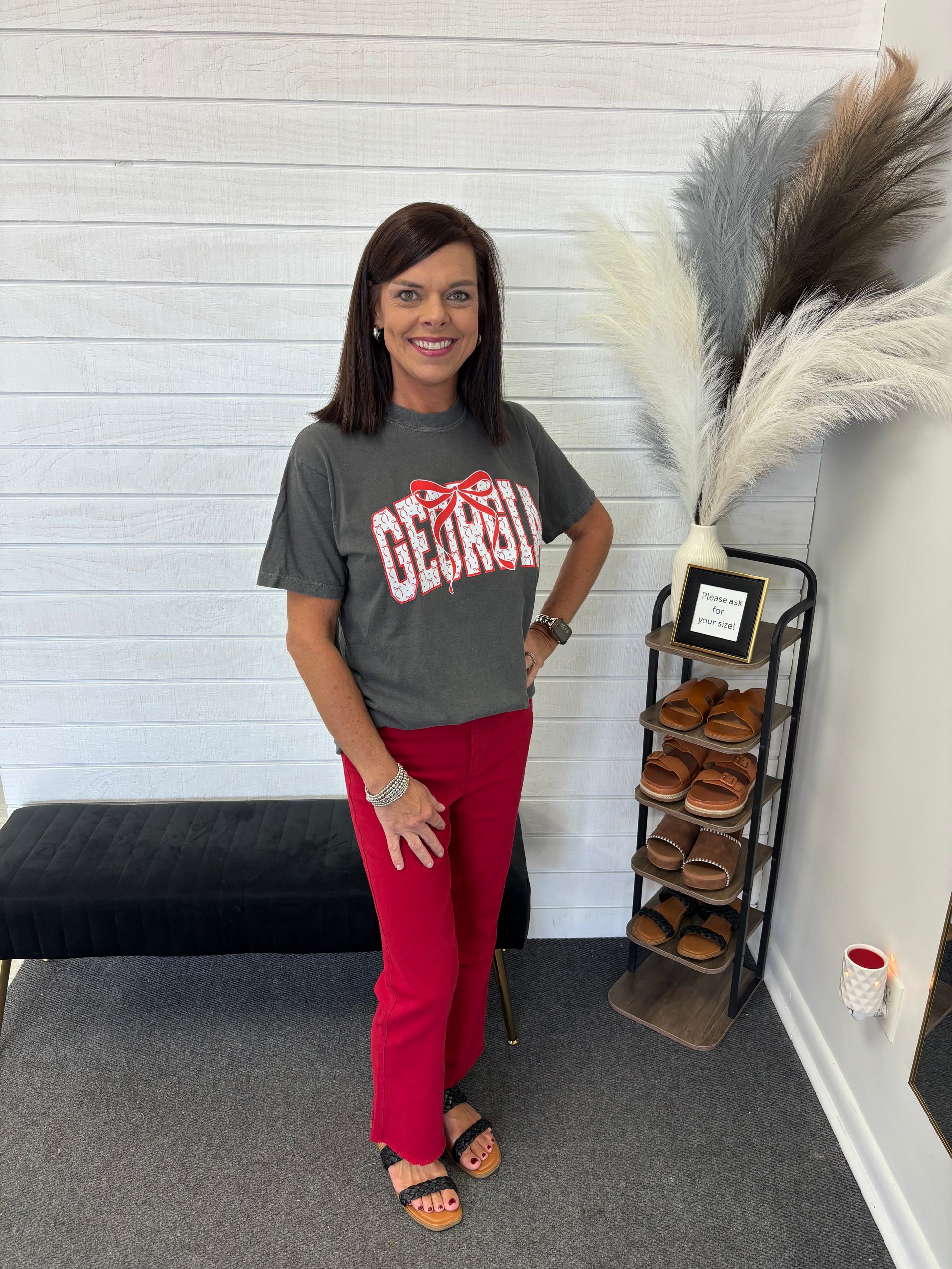 Red La Miel Pants