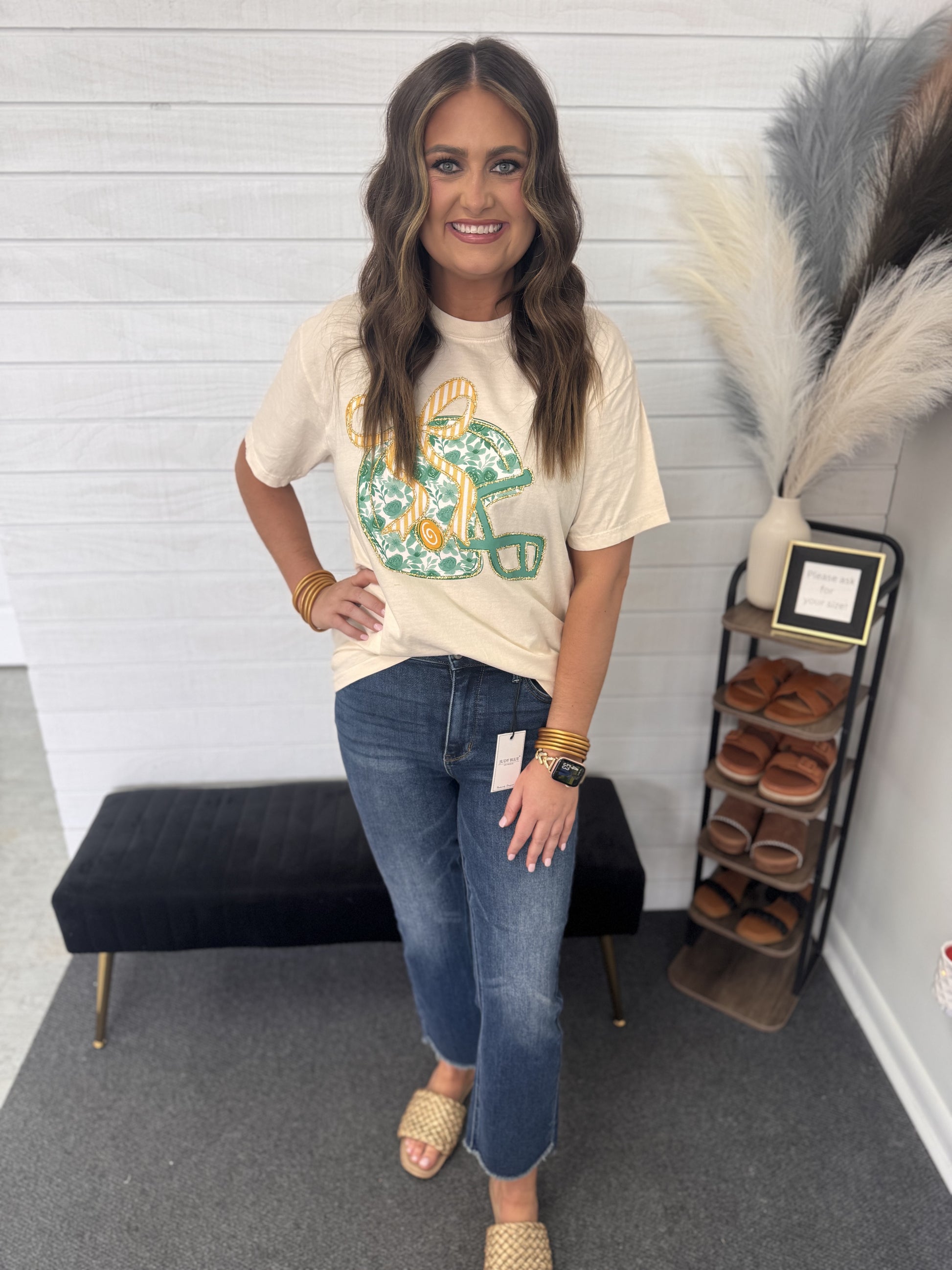 Ware County Floral Helmet T-Shirt