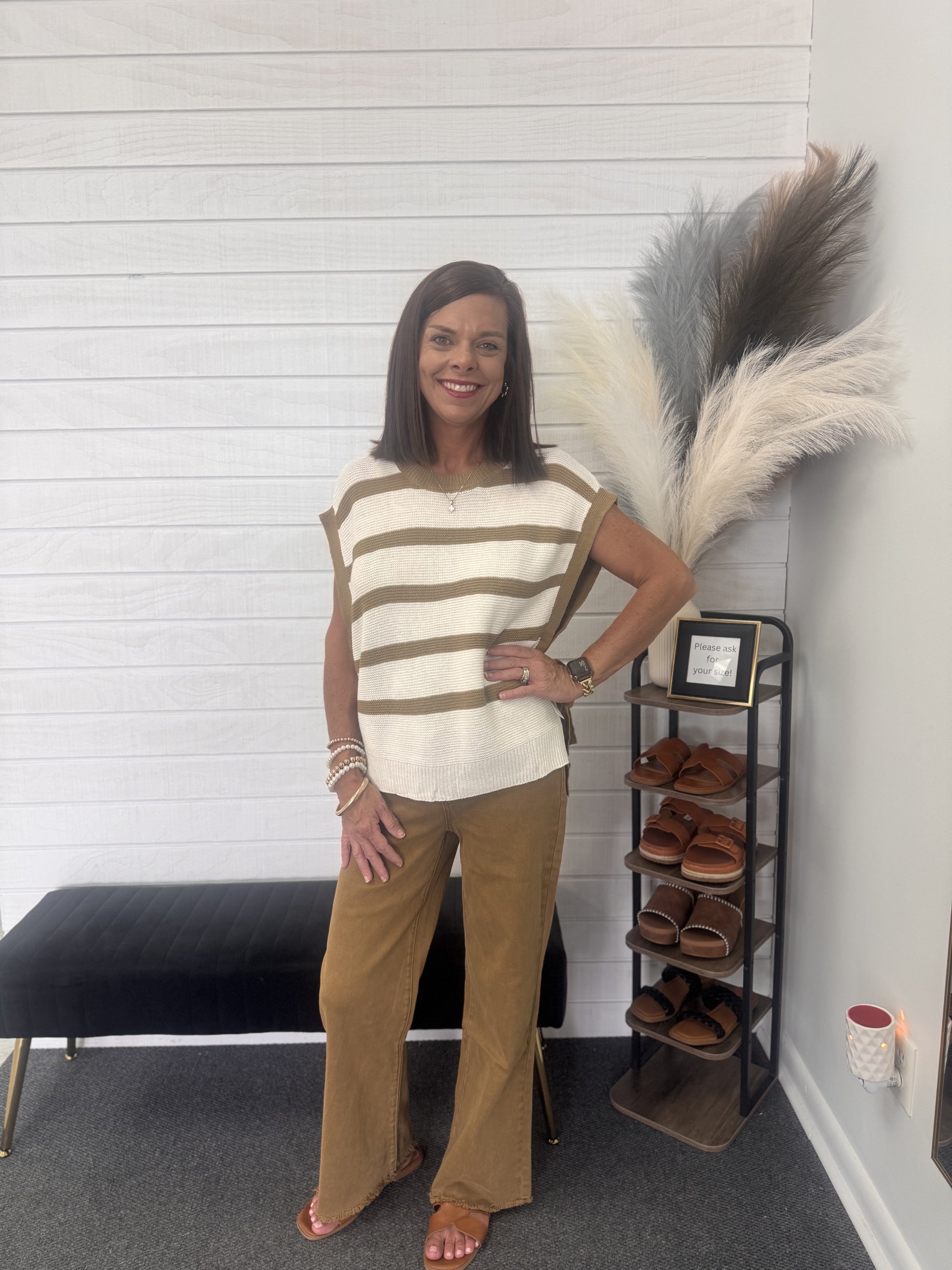Open Side Tie Sweater