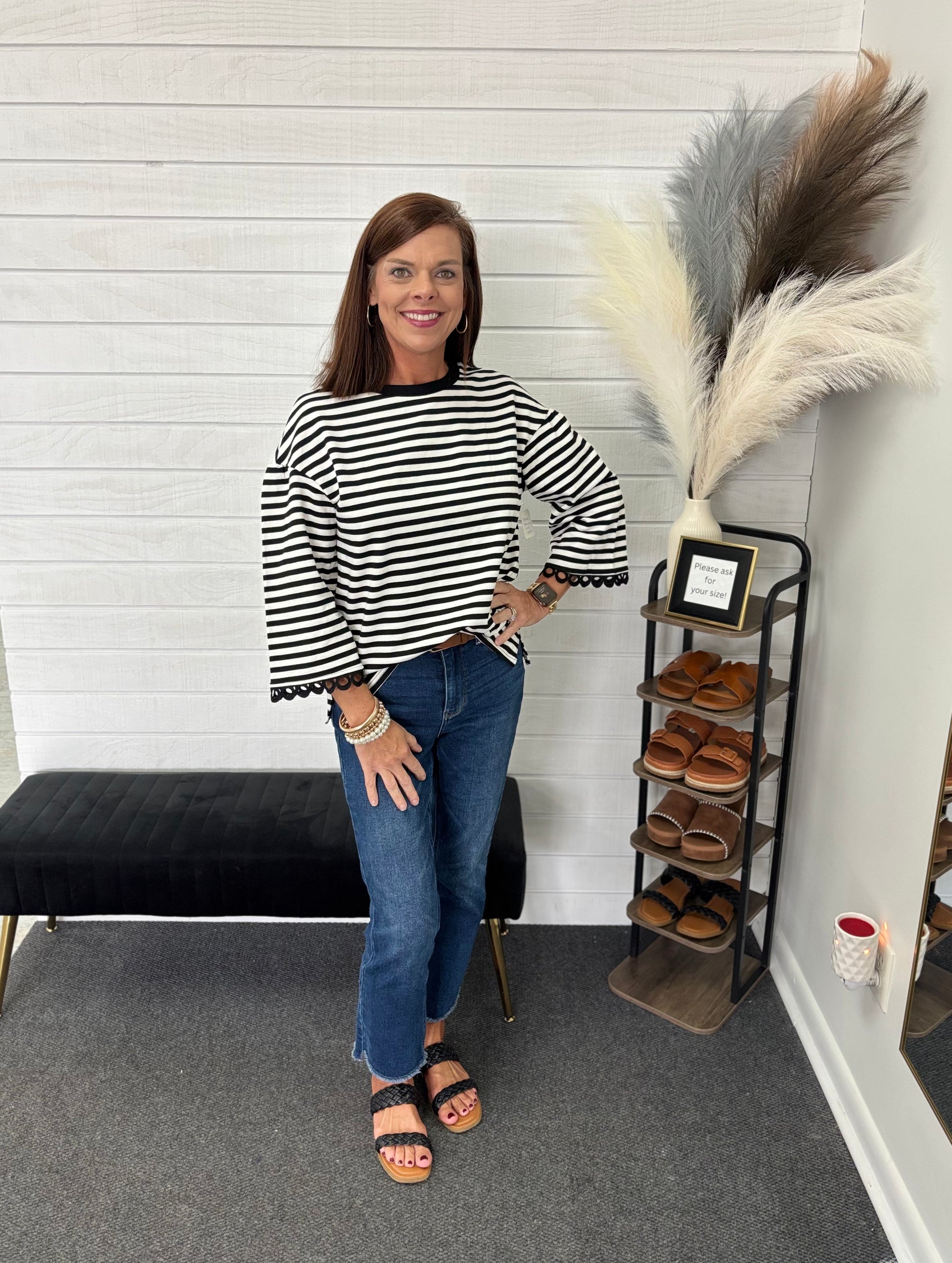 Black Striped Long Sleeve