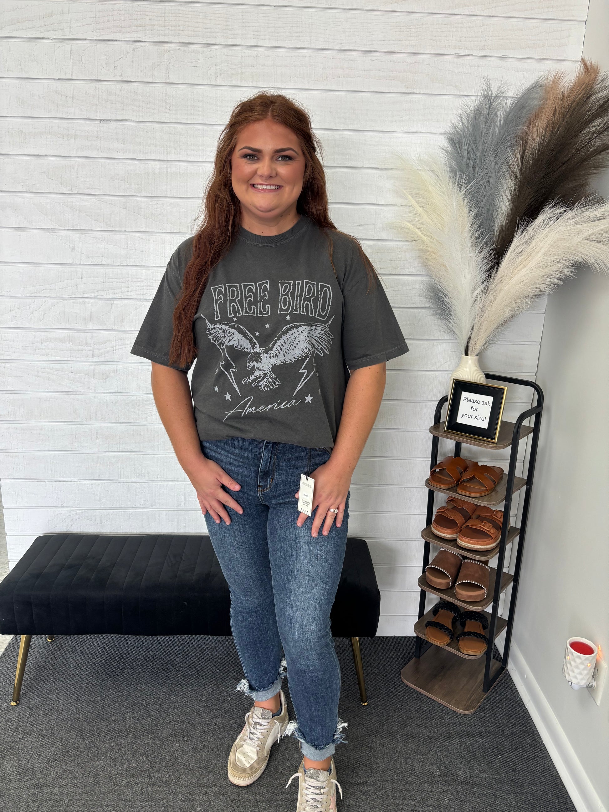 Gray Free Bird T-Shirt