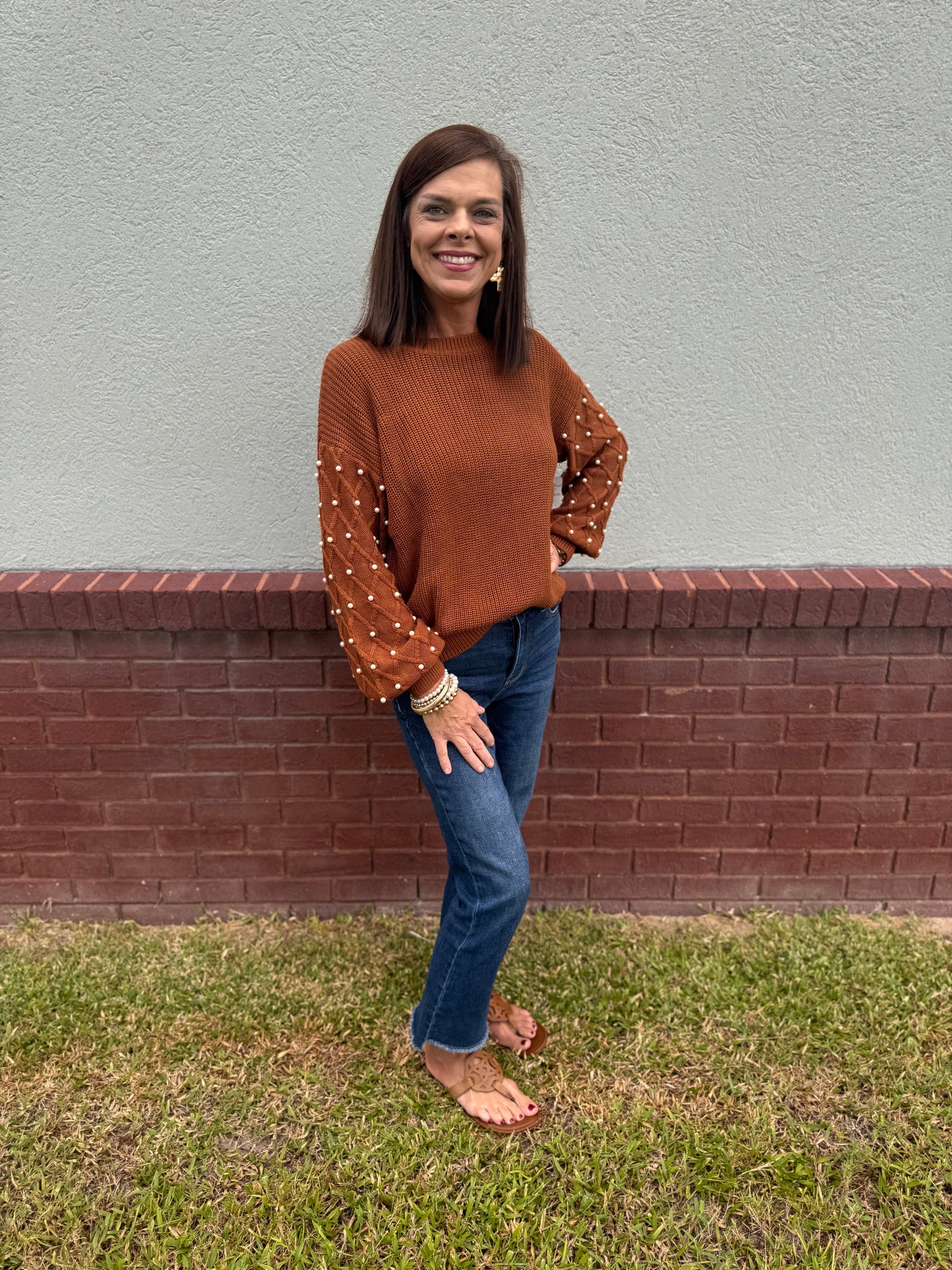 Chestnut Pearl Sweater