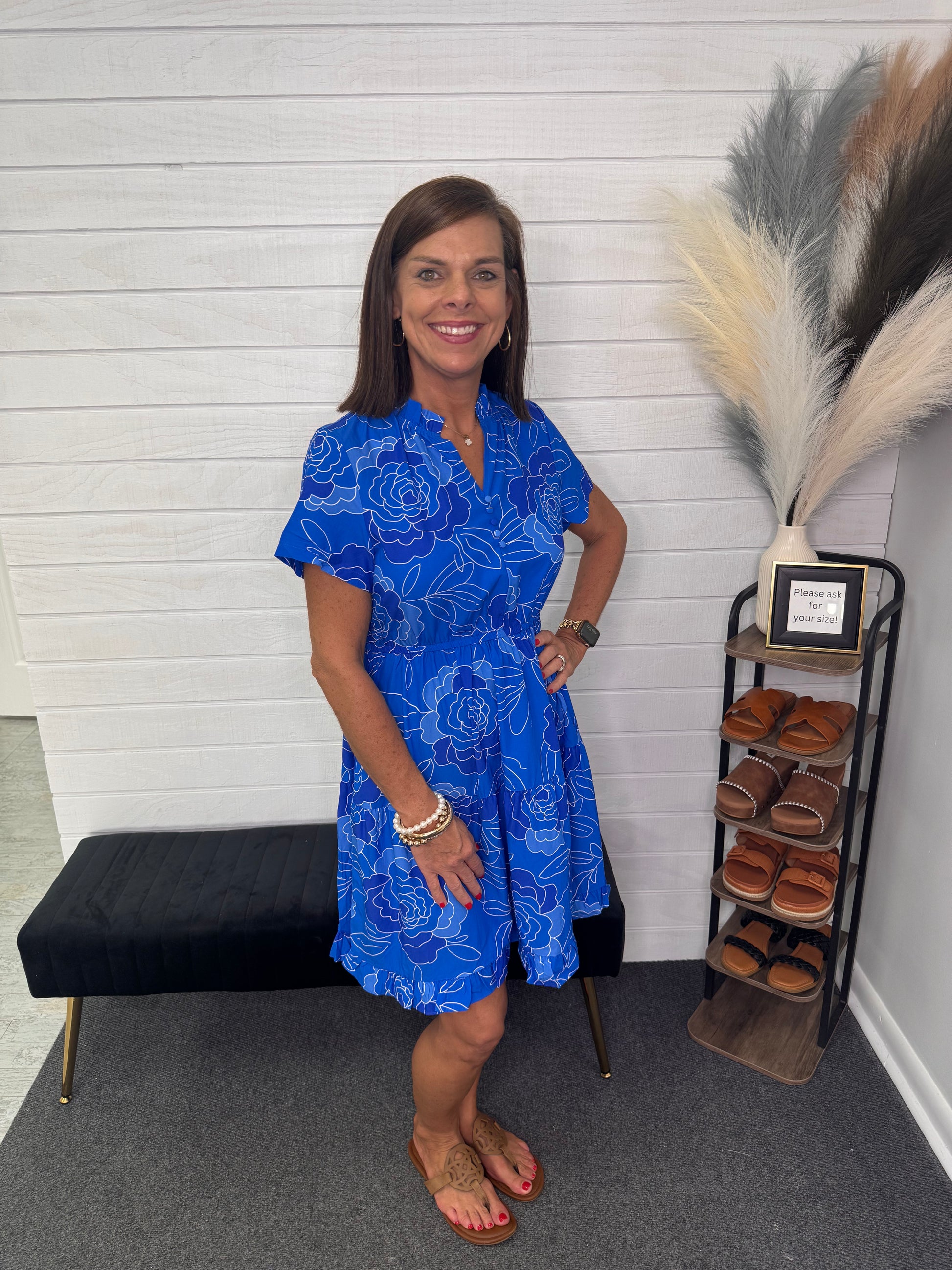 Blue Summer Mini Dress