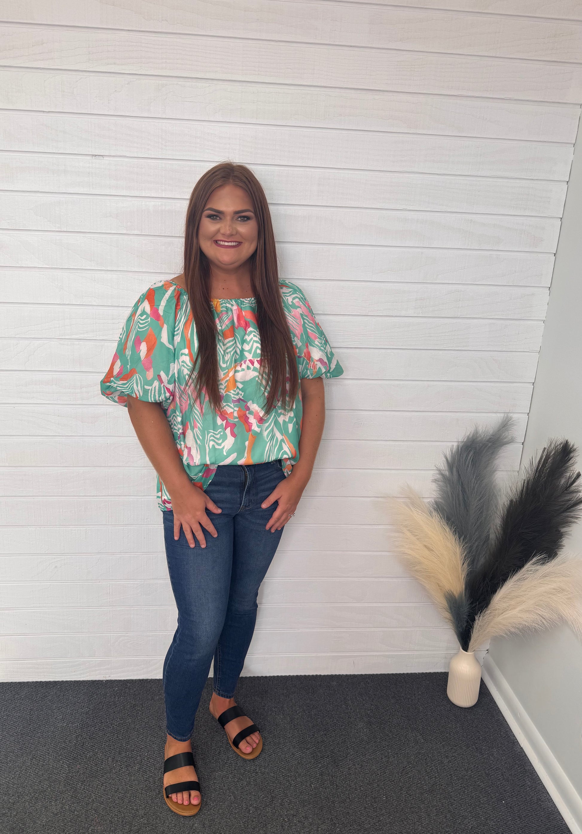 Green Summer Blouse