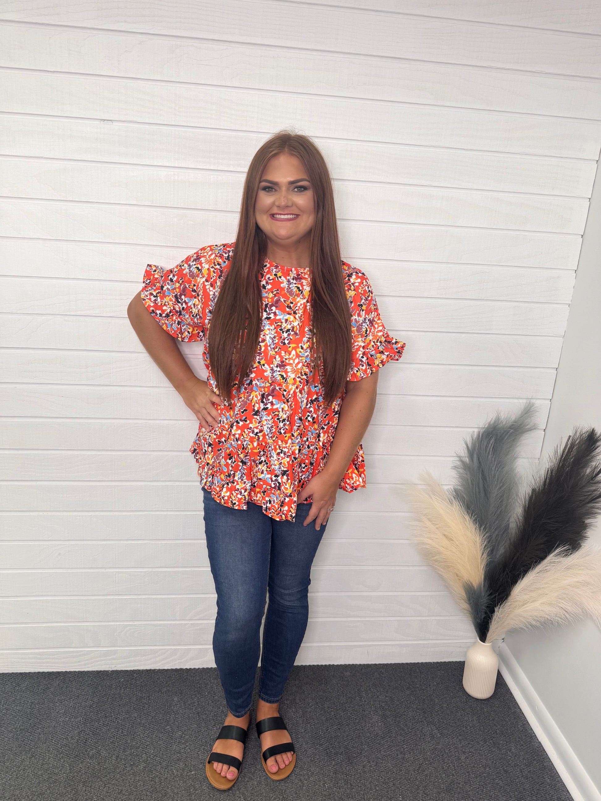 Floral Babydoll Blouse